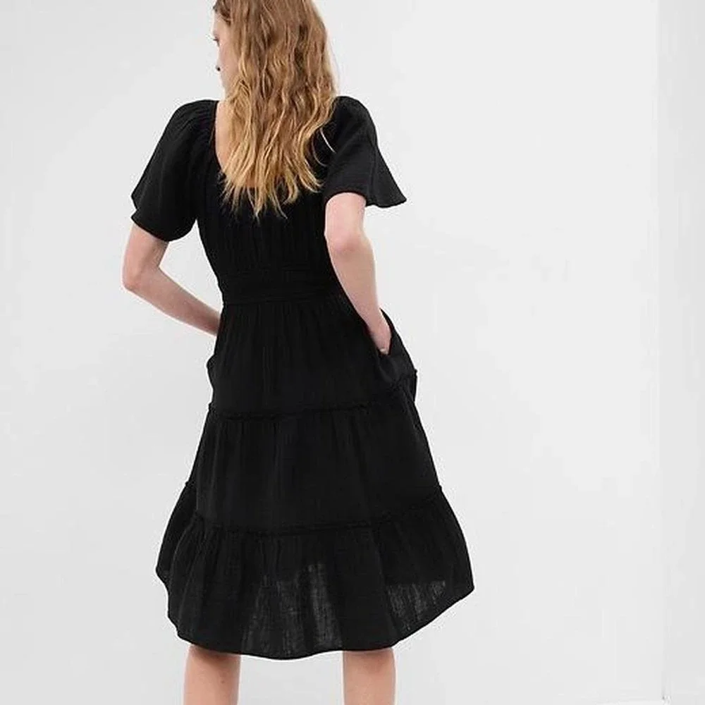 cotton cap sleeve mini dress Lisa Marie Fernandez Scallop Trim Blend Tweed Minidress in Pink Tweed at Nordstrom, Size 3 and soft waves for Dresses Australia All Dresses BFCM25MirerStock Size:110